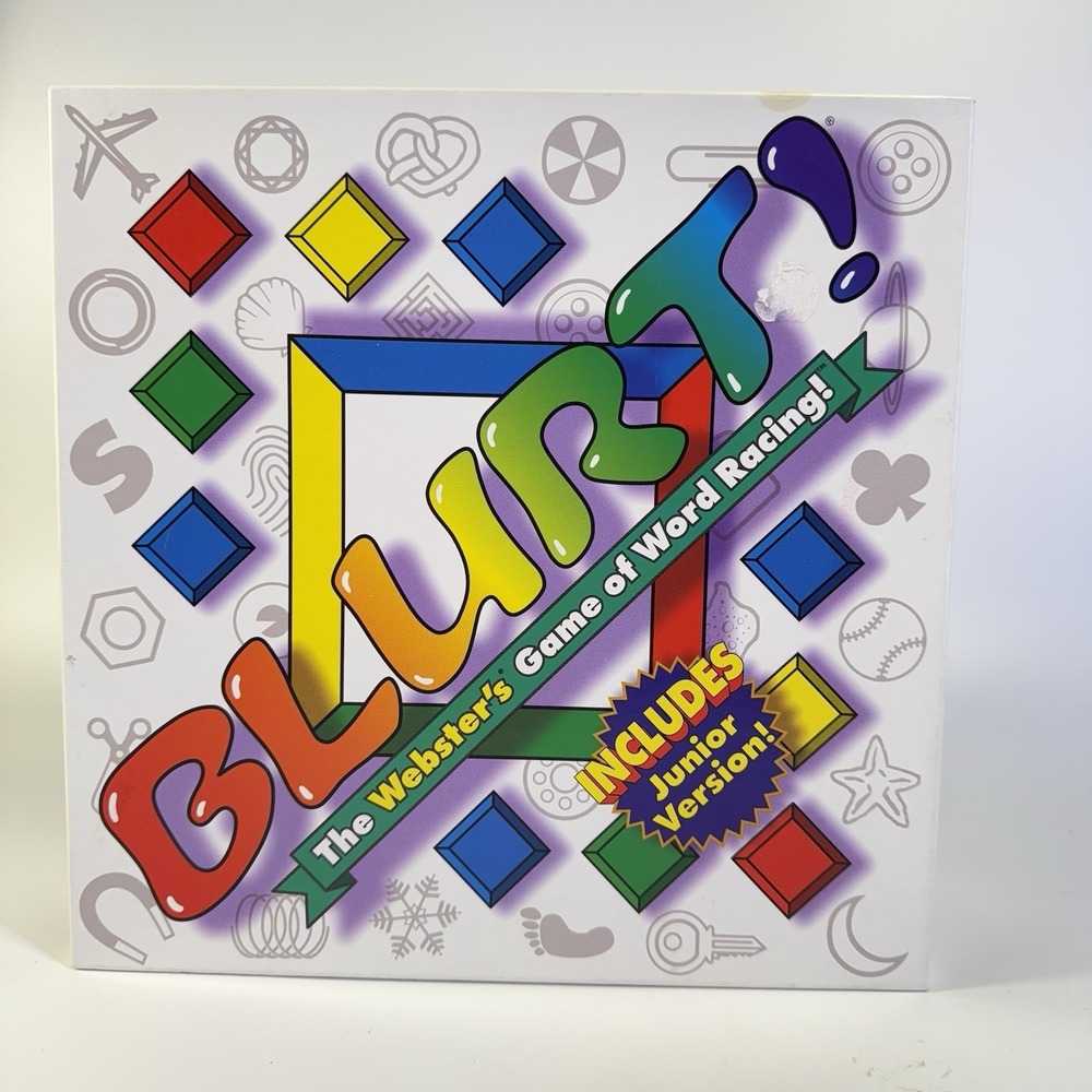 BLURT! The Webster's Game of Word Racing! Board‎ Game Blurt Vintage Complete